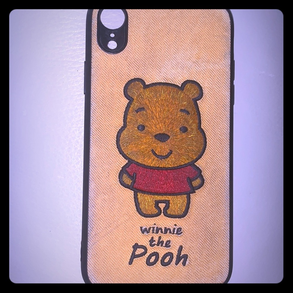 Winnie the Pooh stitched iPhone Xr phone case